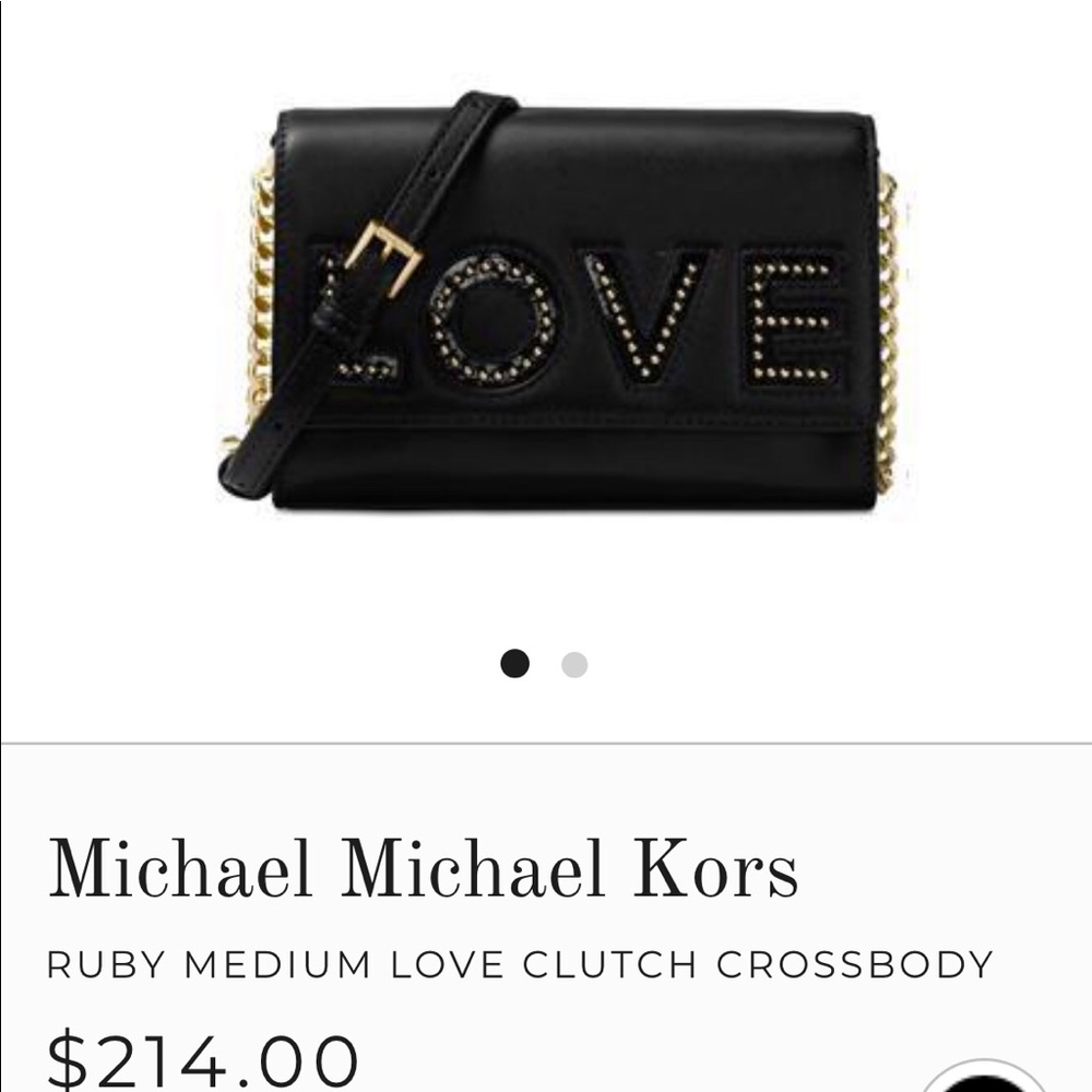 Michael Kors Ruby Medium LOVE Crossbody Bag - Picture 5 of 5